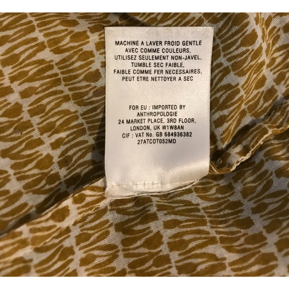 Anthropologie Holding Horses Tulipanes Roll-Tab Popover Blouse - Picture 11 of 11